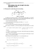 Dao động của hệ có một số hữu hạn bậc tự do - P2