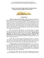 Nâng cao chất lượng dịch khách hàng trong các doanh nghiệp thương mại.docx