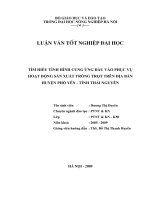Tìm hiểu tình hình cung ứng đầu vào phục vụ hoạt động sản xuất trồng trọt trên địa bàn huyện Phổ Yên - tỉnh Thái Nguyên.doc