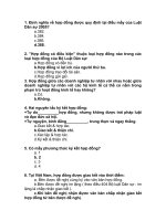 300 đề thi trắc nghiệm môn pháp luật đại cương - Hợp đồng