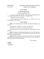 Quyết định điều động cán bộ. 