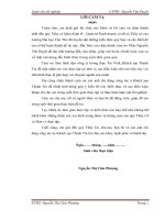 nghiên cứu mức độ hài lòng khách du lịch nội địa đối với chất lượng dịch vụ du lịch trọn gói của khách sạn Thanh Trà