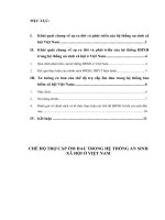 Chế độ trợ cấp ốm đau trong hệ thống an sinh xã hội ở Việt Nam (2).DOC