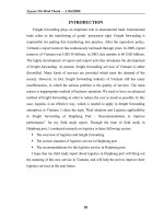 Real situation and Logistics applicability in freight forwarding of Haiphong Port – Recommendations to improve performance.doc