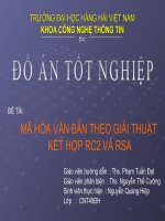 Đồ án tốt nghiệp Mã hóa văn bản theo giải thuật