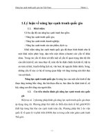 Năng lực cạnh tranh quốc gia và thực tế năng lực cạnh tranh quốc gia ở Việt Nam