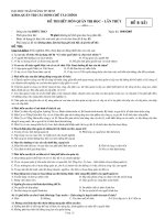 Đề thi Quản trị học - Đề 4