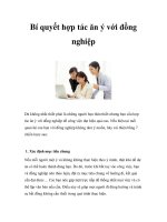 Bí quyết hợp tác ăn ý với đồng nghiệp 