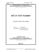 Thực trạng phát triển chăn nuôi trâu và một số đặc điểm sinh học của đàn trâu ở xã Vân Hoà - huyện Ba Vì - Hà Nội