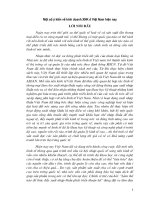 Đề tài Một số ý kiến về kinh doanh XNK ở Việt Nam hiện nay.doc