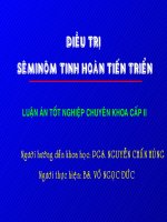  Điệu trị SÊMINÔM tinh hoàn tiến triển ( Slide )