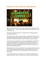 Starbucks Coffee Kẻ đam mê, người kiếm lợi