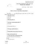 Mẫu kế hoạch kiểm tra trợ giúp pháp lý