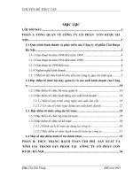 Hoàn thiện công tác kế toán chi phí sản xuất và tính giá thành sản phẩm tại Công ty CP Cồn Rượu Hà Nội.DOC