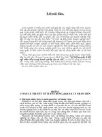 Hệ thống quản lý đội ngũ nhân viên trong doanh nghiệp vừa và nhỏ.doc