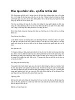  Đào tạo nhân viên - sự đầu tư lâu dài 