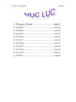 Vitamin tan trong nước