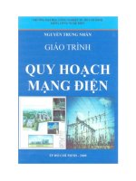 Giáo trình quy hoạch mạng điện
