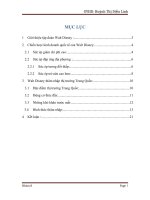 Chiến lược kinh doanh quốc tế của Walt Disney và hình thức thâm nhập vào thị trường Trung Quốc.doc