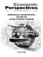  International transportation: Moving the global economy forward