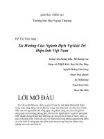 Xu Hướng Của Ngành Dịch Vụ Giải Trí Điện Ảnh Việt Nam