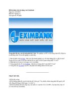 Đề thi nhân viên tín dụng Eximbank
