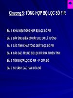 Bài giảng xử lí tín hiệu số - Chương 5