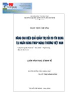 đây là đề tài tín dụng