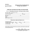 Thông báo tạm ngừng hoạt động của doanh nghiệp