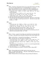 Câu hỏi điện động lực