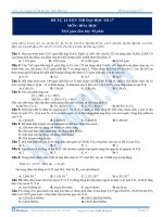 Tài liệu ôn tập 14:  tự luyện thi đại học số 17