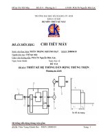  Thiết kế hệ thống dẫn động thùng trộn
