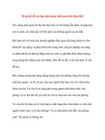 Bí quyết để tạo lập một mạng lưới quan hệ rộng khắp