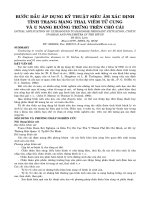 Bước đầu áp dụng kỹ thuật siêu âm xác định tình trạng mang thai, viêm tử cung và u nang buồng trung trên chó cái