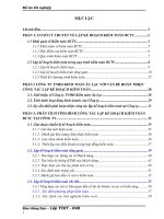 Hoàn thiện công tác lập kế hoạch kiểm toán tại Công ty TNHH Kiểm toán Âu Lạc.doc