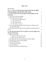 Một số giải pháp nhằm thúc đẩy hoạt động tiêu thụ sản phẩm bao bì PP ở Công ty Vật tư hàng hóa và vận tải.DOC