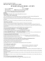 Đề thi Quản trị học - Đề 6