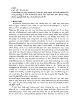 Những lĩnh vực pháp luật kinh tế chịu tác động mạnh mẽ nhất sau khi Việt Nam gia nhập tổ chức WTO.doc