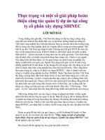 Thực trạng và một số giải pháp hoàn thiện công tác quản lý dự án tại công ty cổ phần xây dựng SHINEC.doc