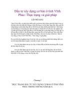 Đầu tư xây dựng cơ bản ở tỉnh Vĩnh Phúc  Thực trạng và giải pháp.doc