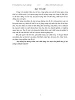  Xây dựng hệ thống kiểm soát chất lượng cho một sản phẩm độ gỗ tại công ty Hoàn Cầu II