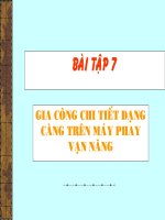 Thực hành phay - Bài 7
