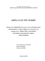Khảo sát ảnh hưởng của NAA và GA3 lên khả năng sinh trưởng, phát triển của cây dâu tây Fragaria vesca L. trồng thủy canh trong nhà kính tại Huyện Đức Trọng, Tỉnh Lâm Đồng