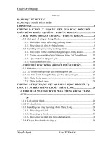 Nâng cao hiệu quả hoạt động môi giới tại công ty cổ phần chứng khoán Thăng Long