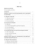 Nâng cao sức cạnh tranh cho giầy dép Việt Nam trên thị trường Hoa Kỳ.DOC