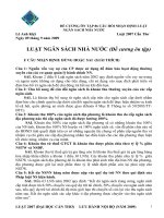 BỘ ĐỀ THI HẾT MÔN  NHÀ NƯỚC –PHÁP LUẬT VÀ QLHCNN                