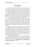 Kế toán thành phẩm, tiêu thụ thành phẩm và xác định kết quả tiêu thụ ở Công ty CP May 19 - Nghiệp vụ.DOC