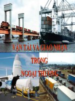 Slide bài giảng môn vận tải quốc tế - Chương vận tải và buôn bán quốc tế