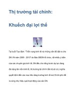 Thị trường tài chính: Khuếch đại lợi thế 