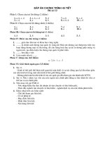 Đáp án môn Kinh tế quốc tế - Đáp án đề số 12